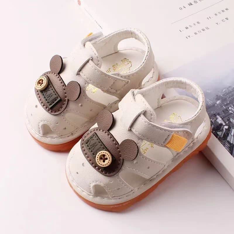 Baby Bear Button Sandals Prewalker Shoes