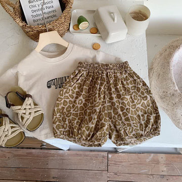 Toddler Leopard Print Loose Shorts