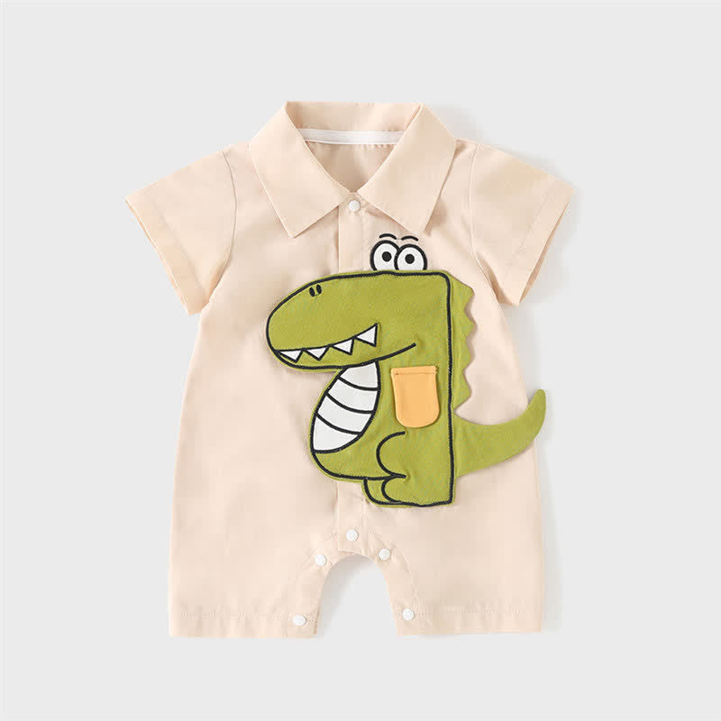 Baby Lovely Dinosaur Polo Romper