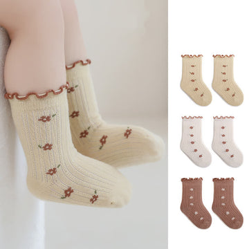 Baby Girl Lace Flower Soft Socks