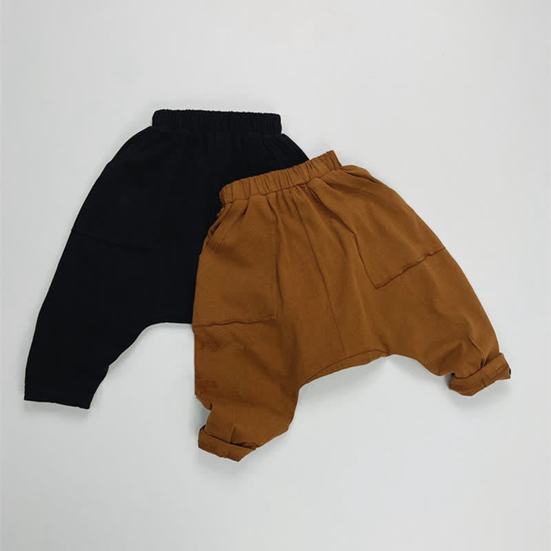 Toddler Boy Solid Color Pocket Pants