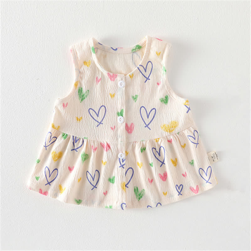 Baby Toddler Girl Heart Sweet Camisole