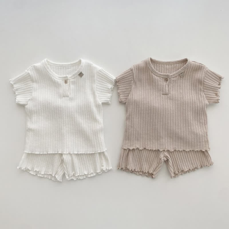 Toddler 2-Piece Soft Solid Color Set