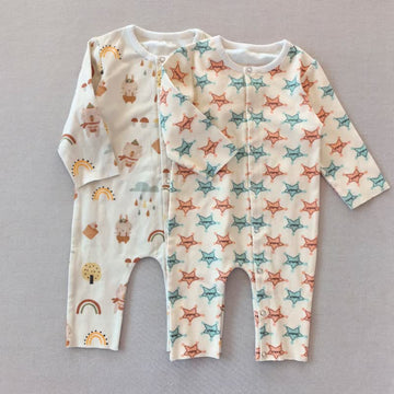 SHERIFF Baby Star Bear Rainbow Romper