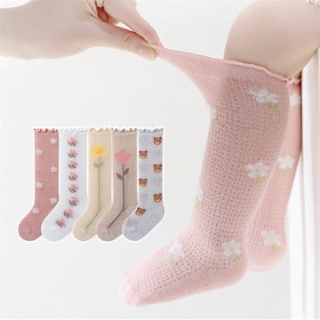 Baby Flower Bear Soft Stockings