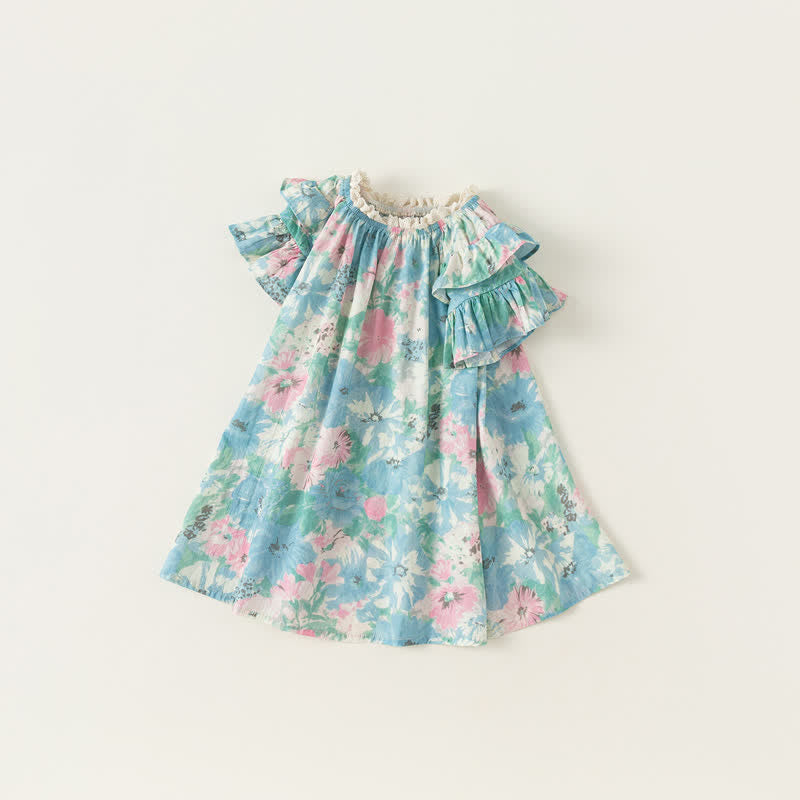 Toddler Flower Blue Fairy Dress