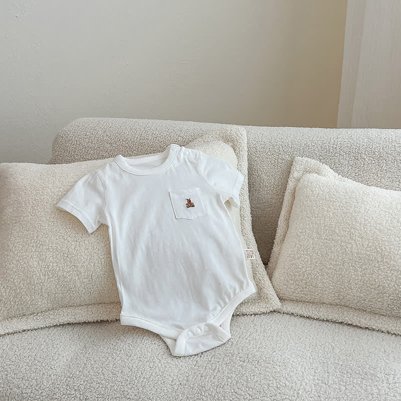 Baby Simple Pocket Cute Bodysuit