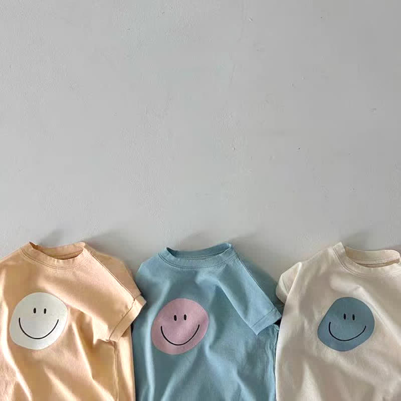 Baby Lovely Happy Face Simple Bodysuit