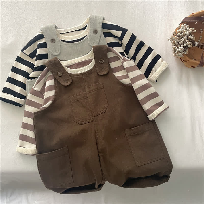 Toddler Retro Earthy Color Overalls