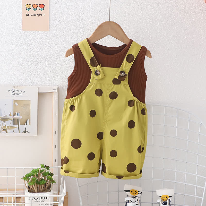 Toddler Girl 2-Piece Dots Cute Set