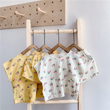 Toddler Girl 2-Piece Cherry Pocket Set