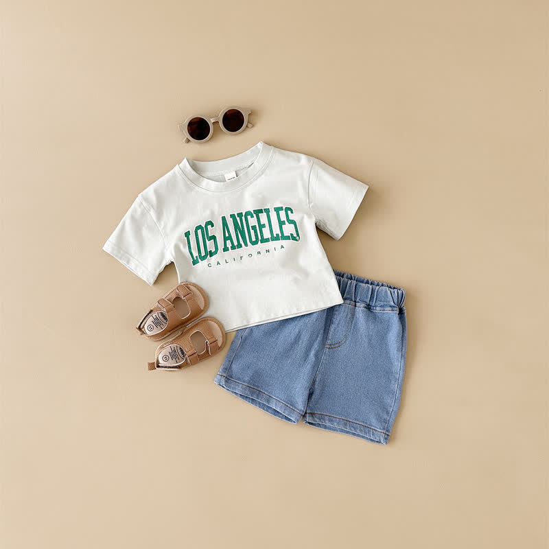 LOS ANGELES Baby 2-Piece Denim Set