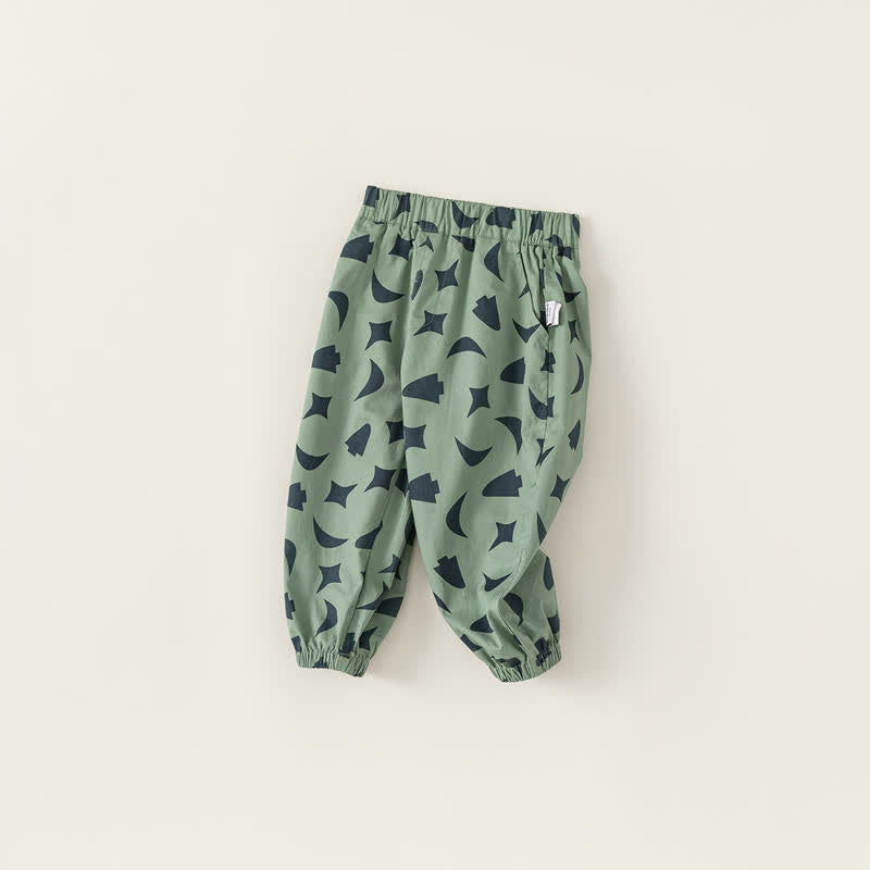 Toddler Moon Star Tree Green Pants