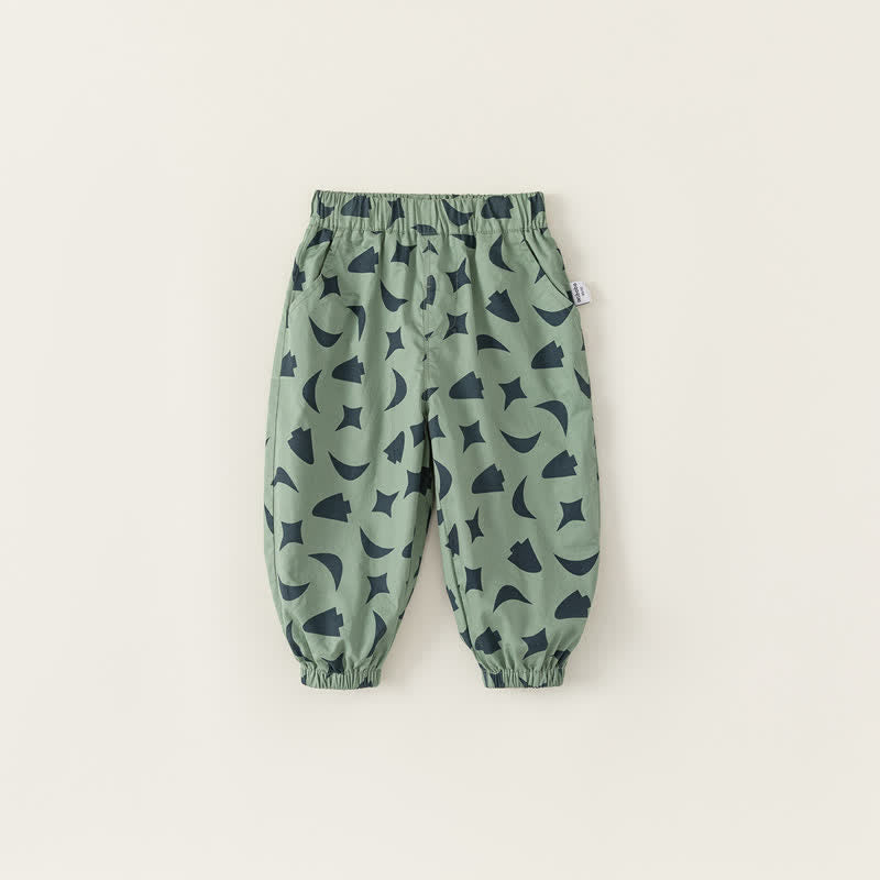 Toddler Moon Star Tree Green Pants