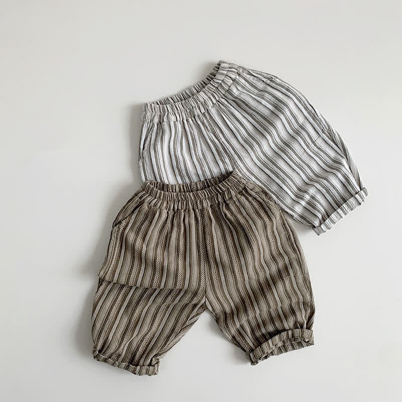 Toddler Casual Vertical Striped Pants