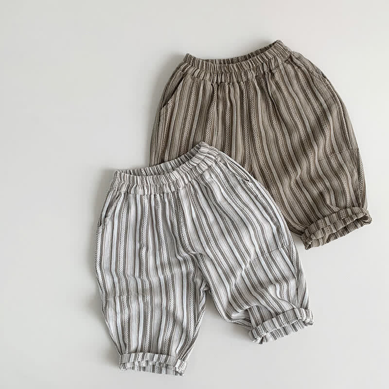 Toddler Casual Vertical Striped Pants