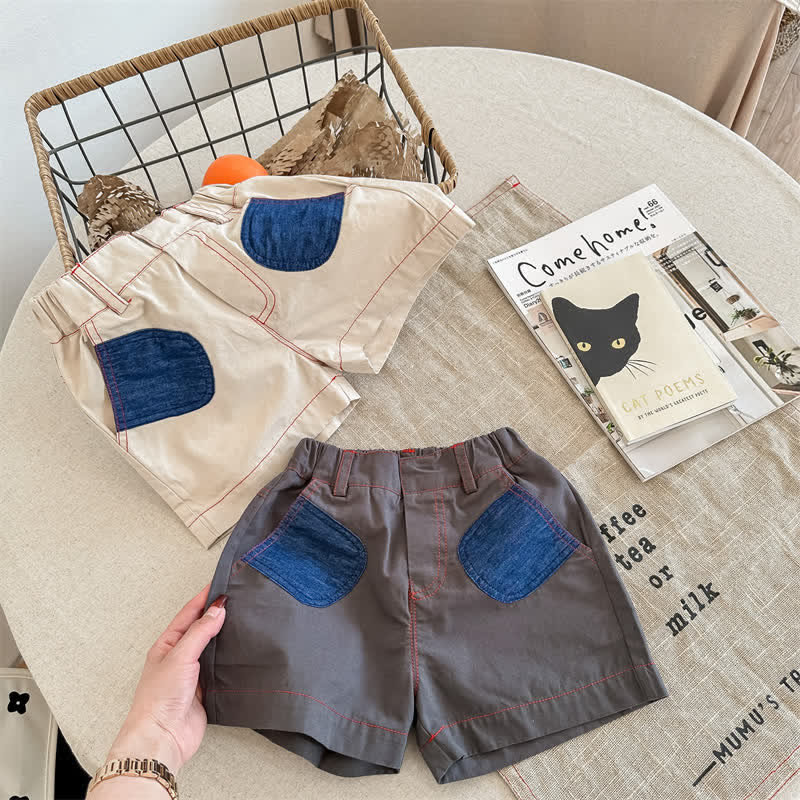 Toddler Worker Patch Pocket Shorts