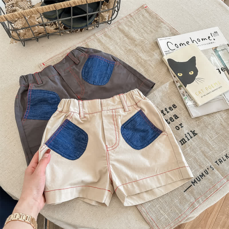 Toddler Worker Patch Pocket Shorts