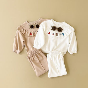 Baby Girl 2-Piece Bear Cherry Set