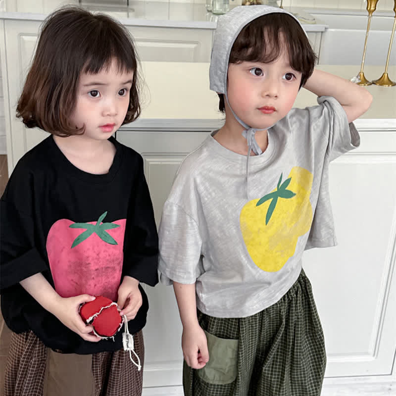 Toddler Color Pepper Comfort Loose T-shirt