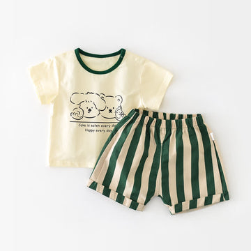 HAPPY EVERY DAY Baby 2-Piece Green Set