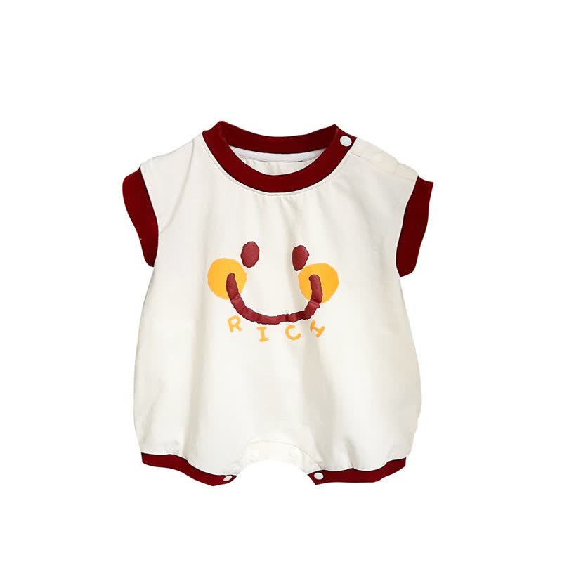 RICH Baby Happy Face Apricot Romper