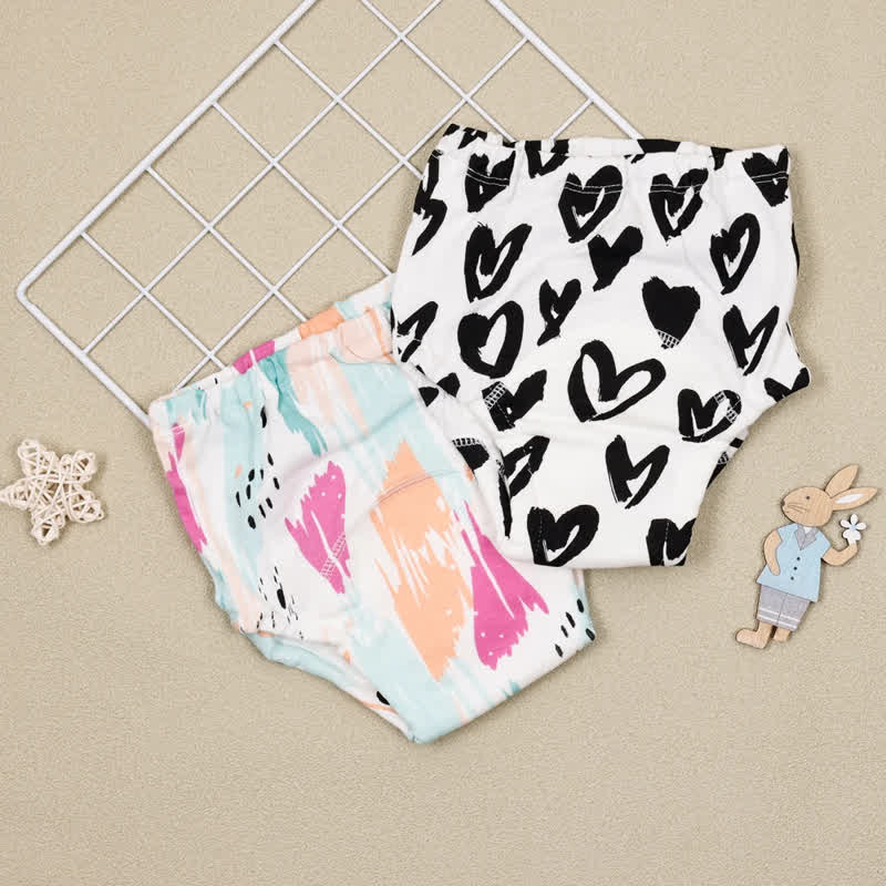 2-pack Baby Heart Training Pants