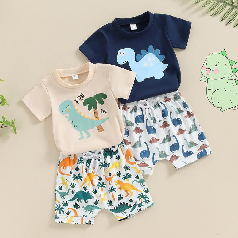 RRR Baby 2-Piece Cartoon Dinosaur Set