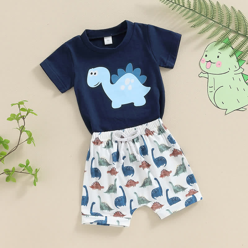 RRR Baby 2-Piece Cartoon Dinosaur Set