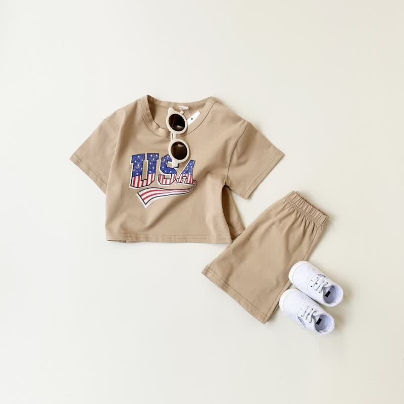 USA Baby 2-Piece Sweatsuit Simple Set