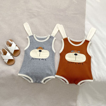 FUNNY DOG Baby 3D Ears Bodysuit