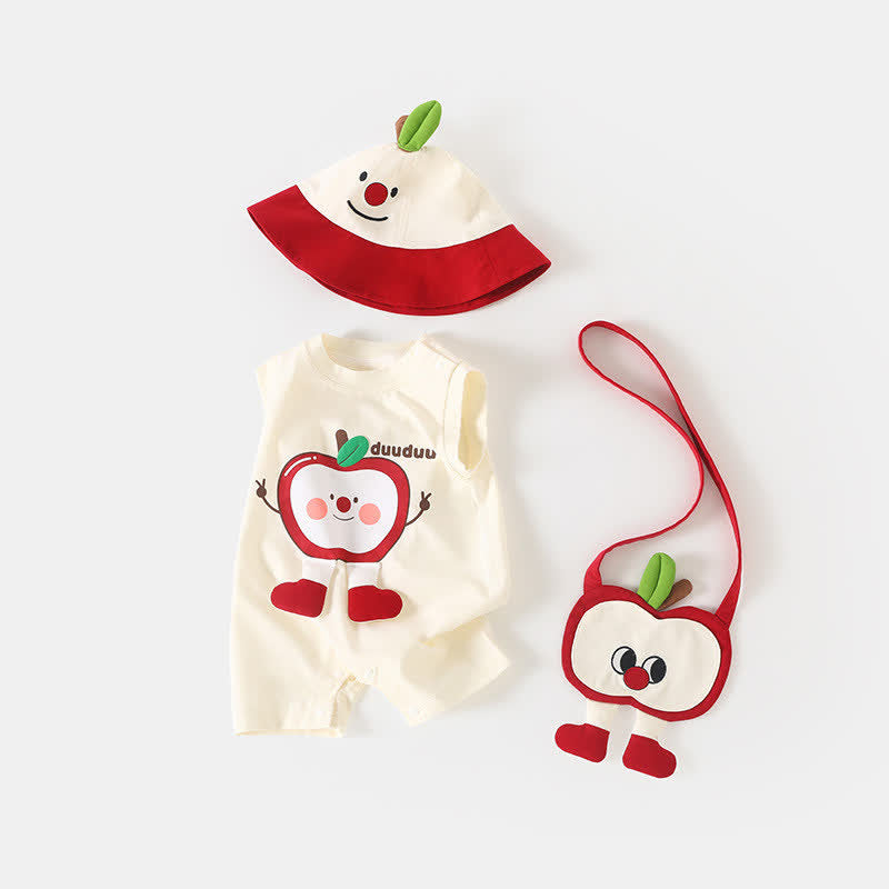 DUUDUU Baby Lovely Apple Romper