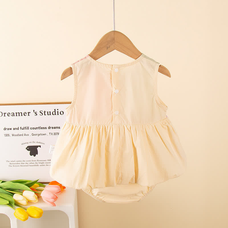 Baby Color Block Embroidered Heart Bodysuit