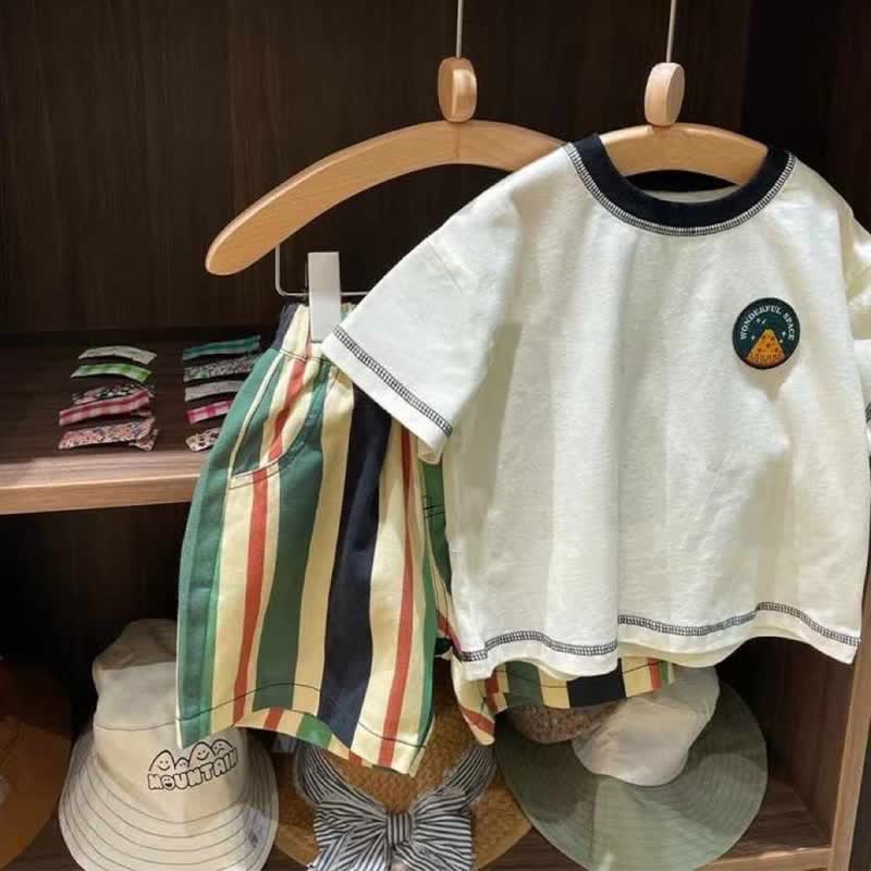 WONDERFUL SPACE Toddler 2-Piece Striped Set