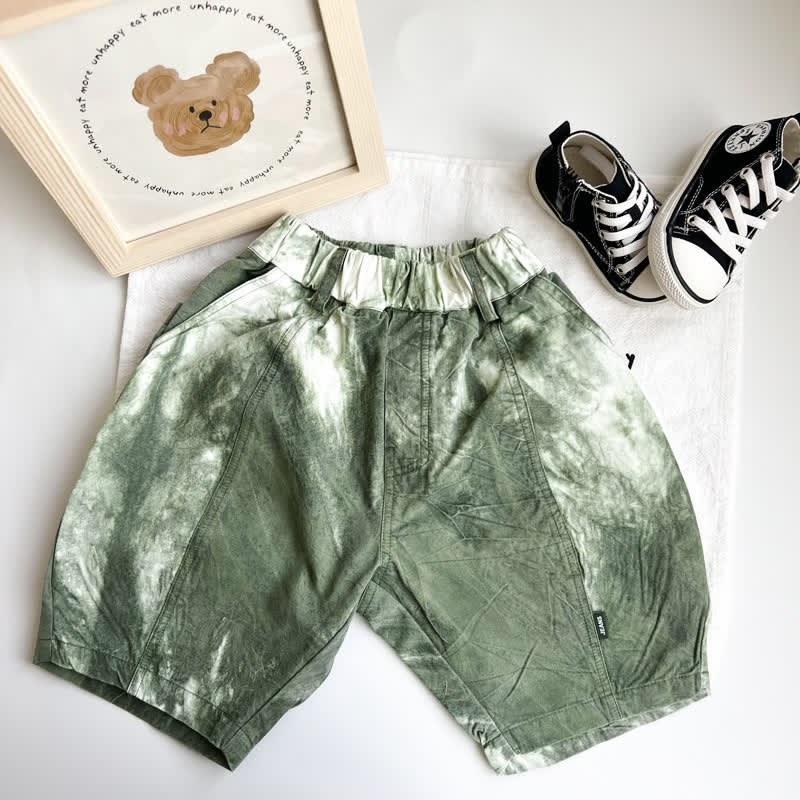 Toddler Boy Tie-dye Design Shorts