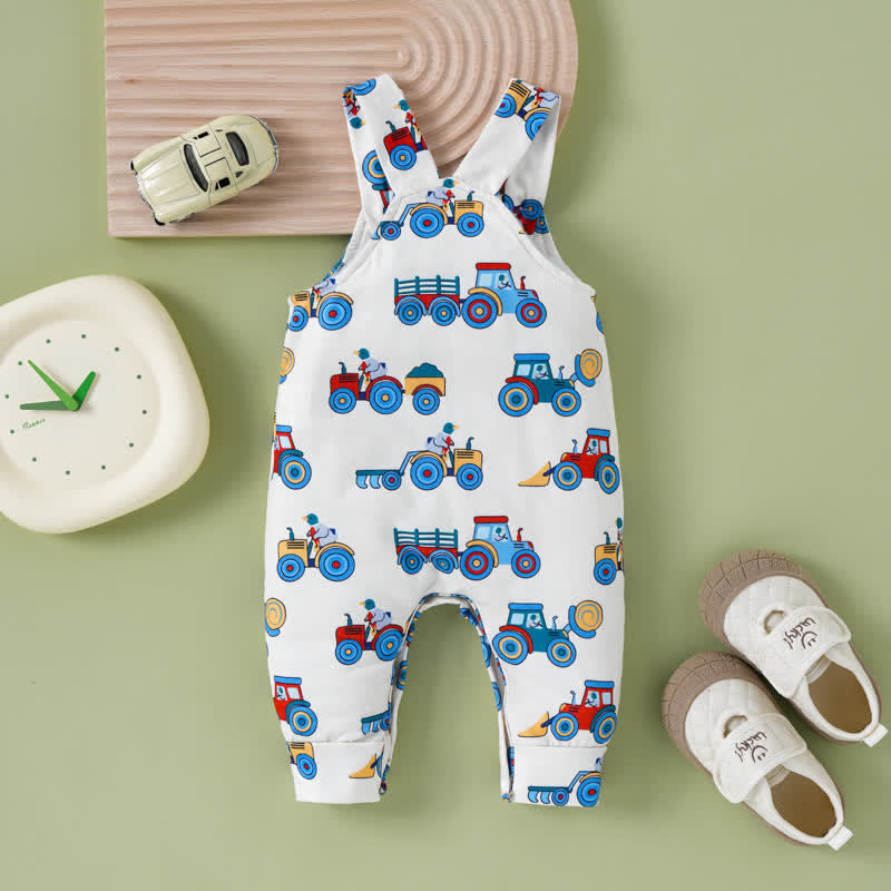 Baby Driving Bird Pocket Lovely Overalls