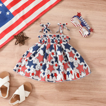 Toddler Girl Independence Day Star Dress