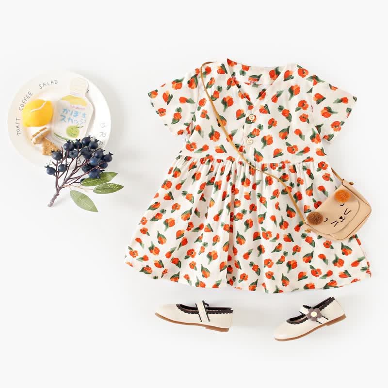 Baby Toddler Cute Design Flower Dress