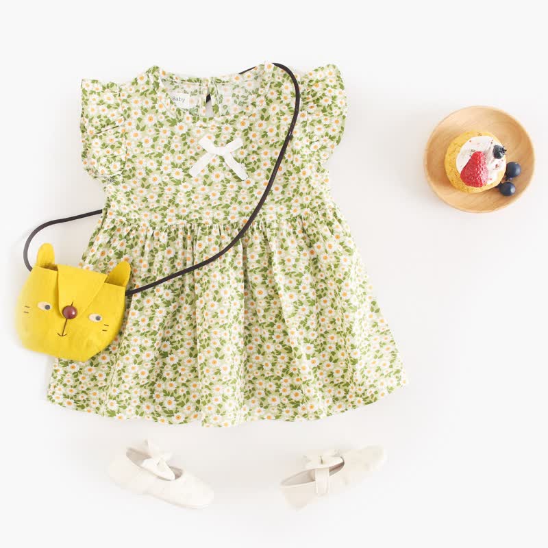 Baby Toddler Lovely Daisy Bows Dress