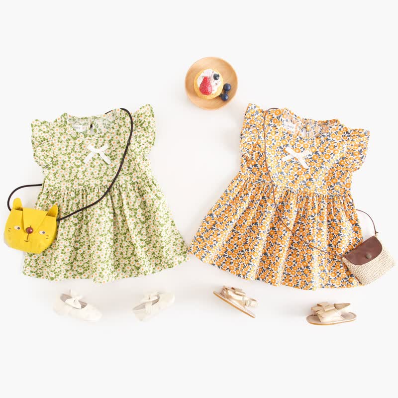 Baby Toddler Lovely Daisy Bows Dress