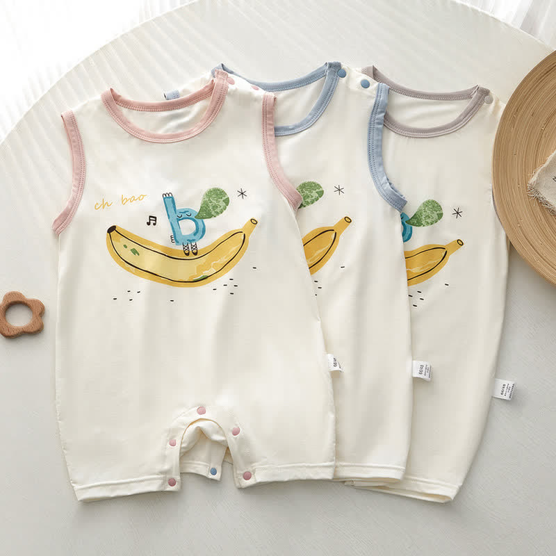 B Baby Singing Letter Banana Romper