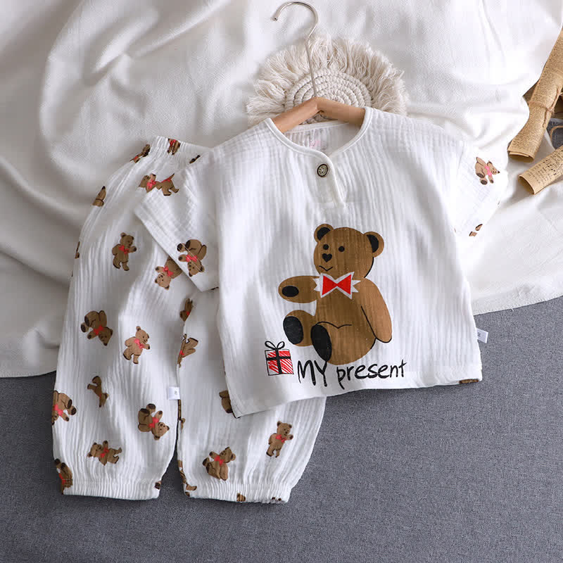 MY PRESENT Toddler 2-Piece Bear Pajamas Set