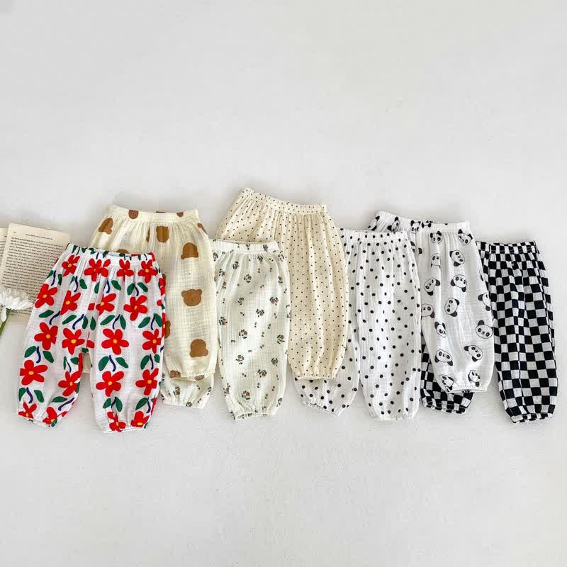 Baby Animal Flower Anti-mosquito Pants