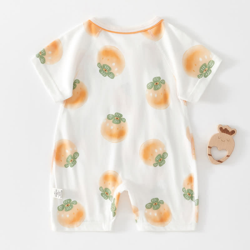 Baby Persimmon White Soft Romper