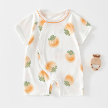 Baby Persimmon White Soft Romper