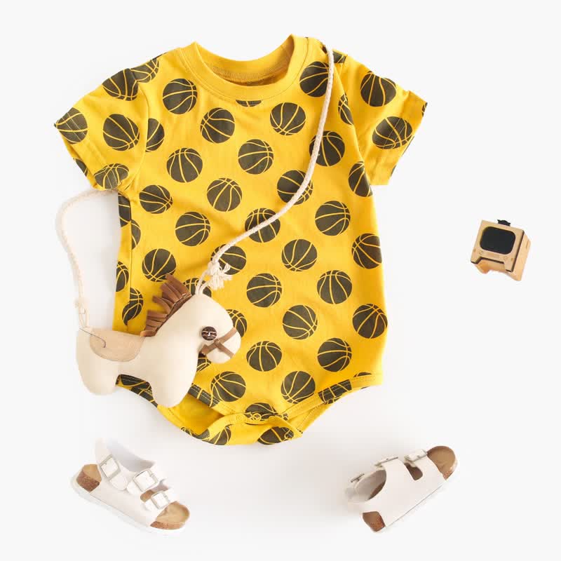 Baby Allover Various Ball Lovely Bodysuit