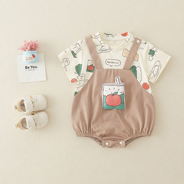 GO FOR IT Baby Fake 2pcs Bodysuit