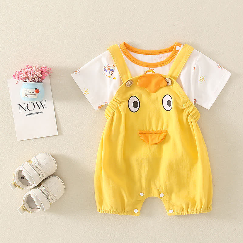 Baby 2-Piece Yellow Sun Duck Lovely Set