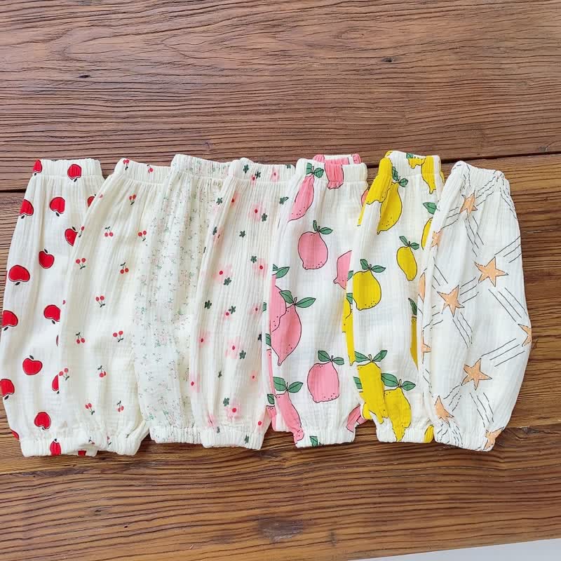 Baby Casual Fruit Flower Jogger Pants