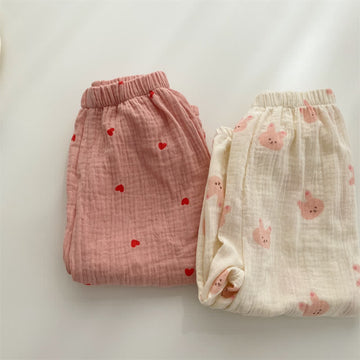 Toddler Soft Heart Bunny Jogger Pants